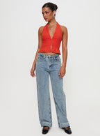 Women's Pleasing Top Red