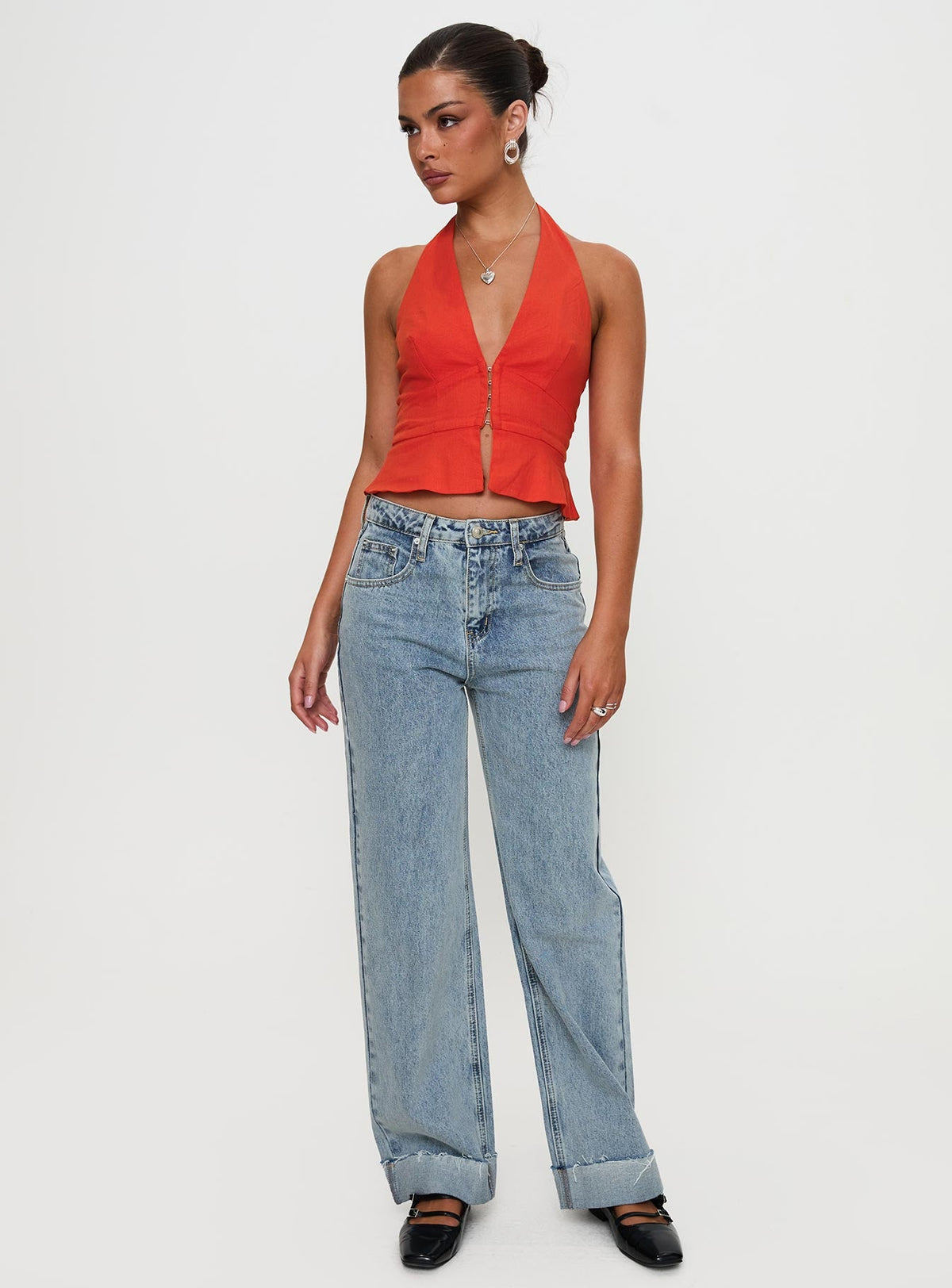 Women's Pleasing Top Red