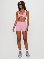 Women's Touchdown Active Contour Short Pink