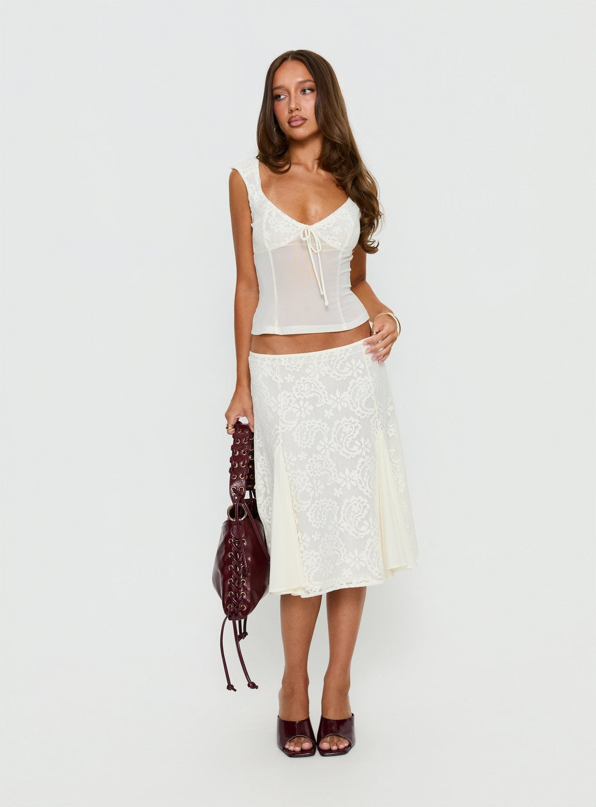 Women's Quani Lace Top Cream