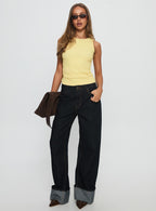 Women's Feel So Close Textured Top Lemon