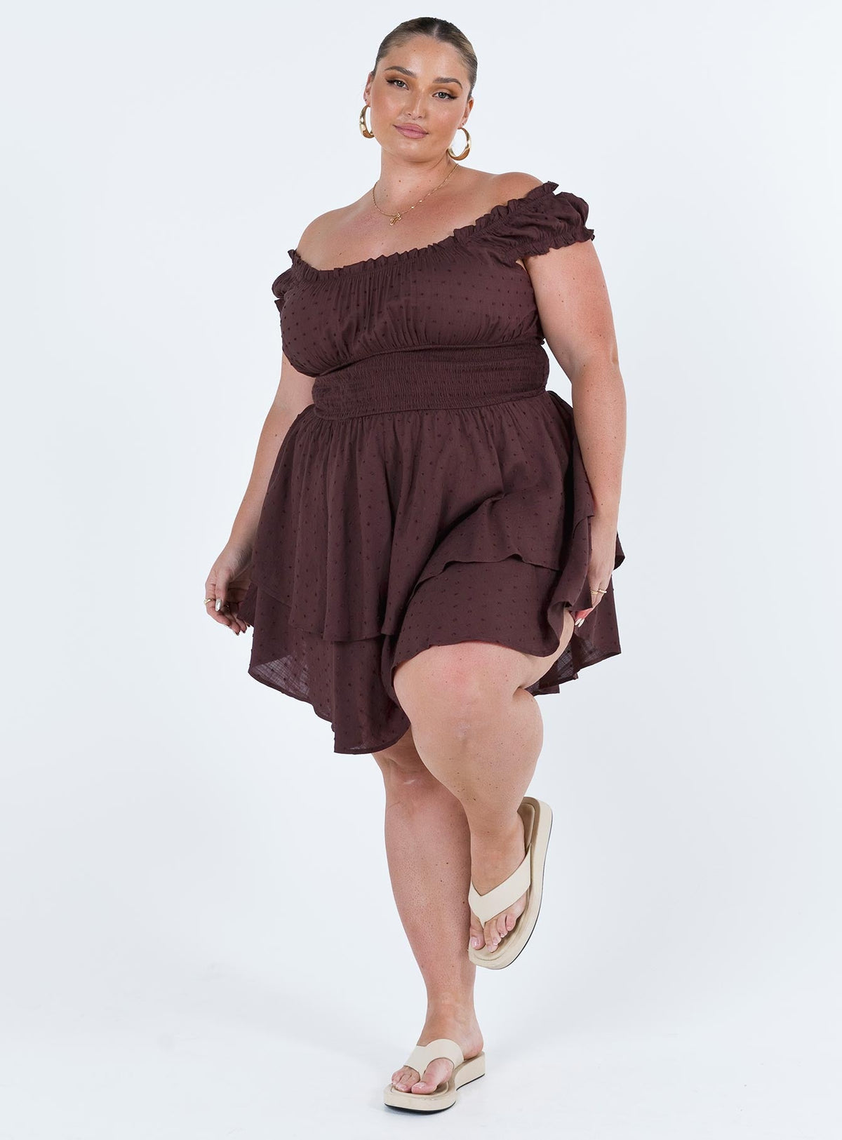 Women's The Love Galore Romper Brown Curve