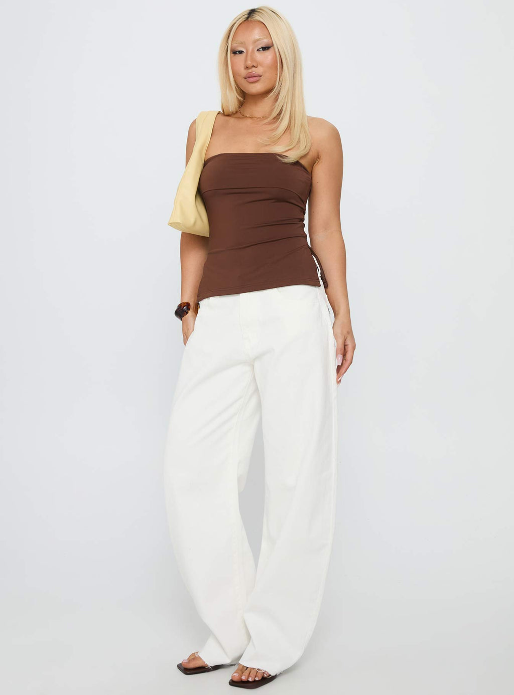 Women's Strutter Strapless Top Chocolate