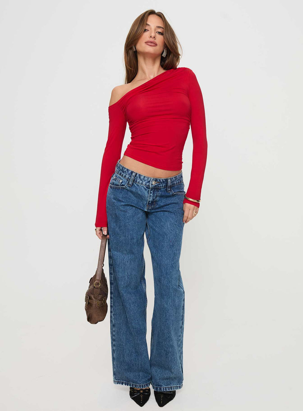 Women's Beller Long Sleeve Top Red