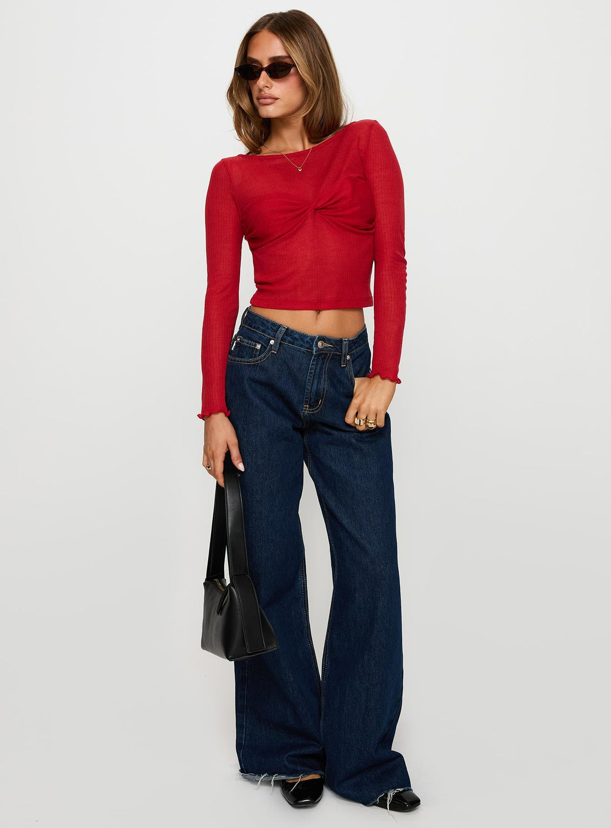 Women's November Long Sleeve Top Red