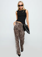 Women's Buzzer Track Pants Leopard