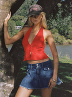 Women's Pleasing Top Red
