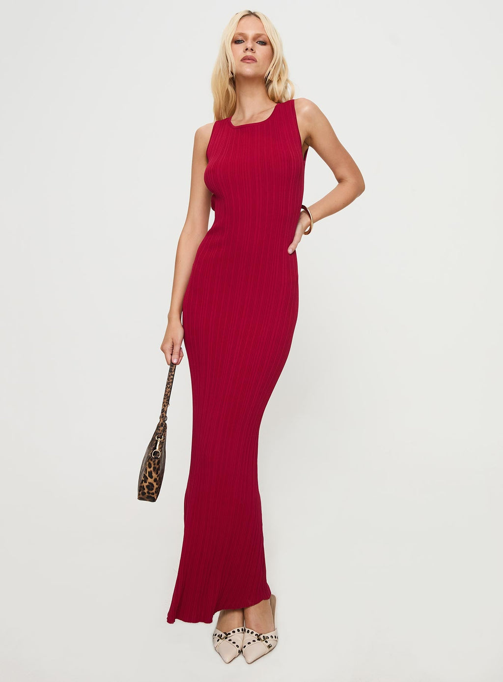 Women's Mayok Maxi Dress Burgundy — Dress