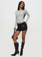 Women's Context Long Sleeve Top Silver