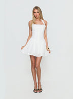 Women's Candy Clouds Halter Playsuit White — Jumpsuit or Romper