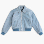 Women's Major League Jacket | Blue Textured
