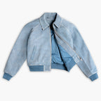 Women's Major League Jacket | Blue Textured
