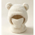 Plush Bear-Ear Hood - Adult & Kids
