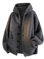 Men's Hooded Knit Cardigan