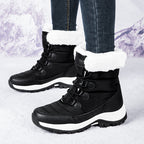 Women's Fleece-Lined Lace-Up Winter Boots