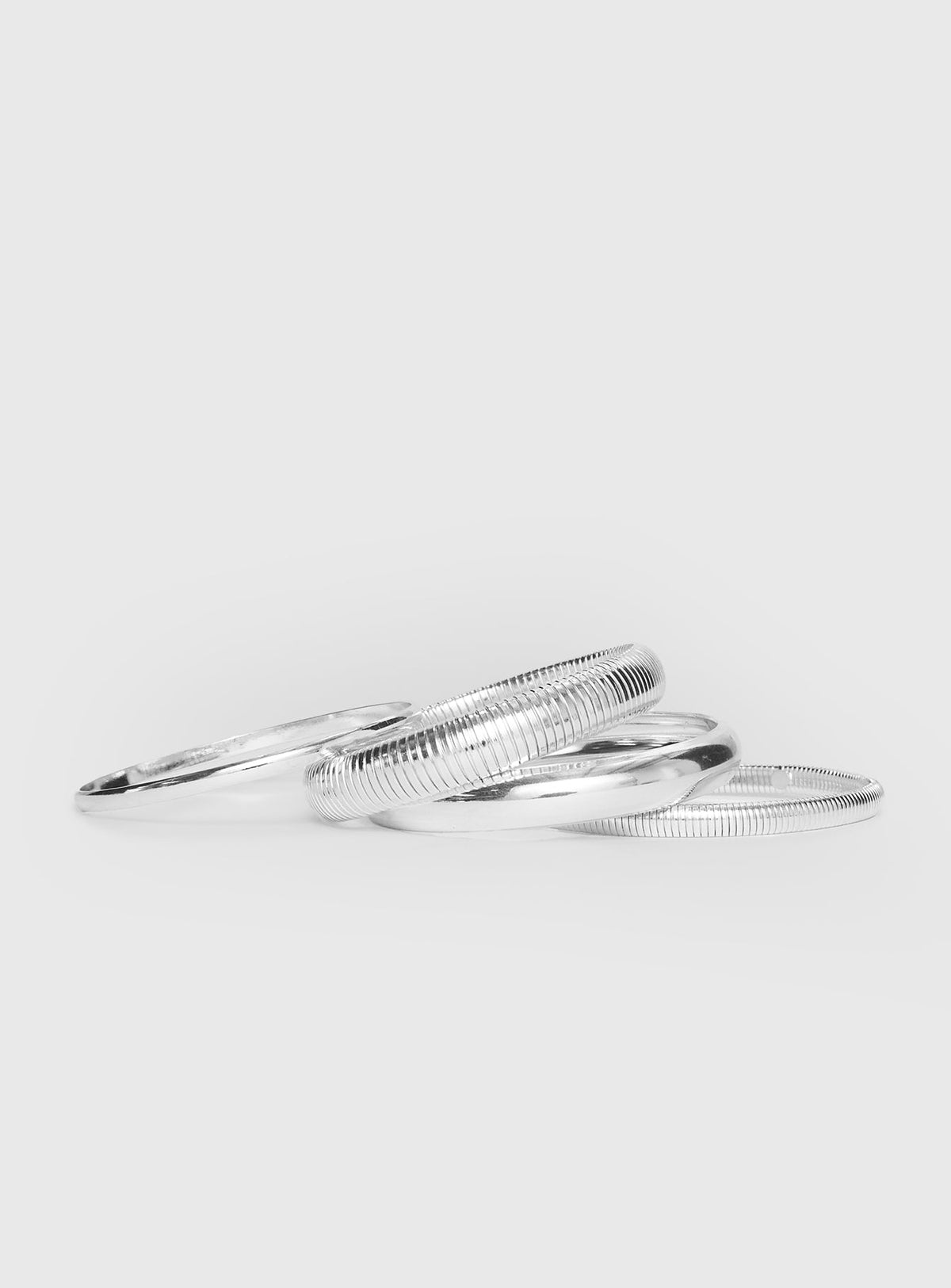 Dapperton Bangle Set Silver — Bracelet