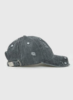 Night Shift Distressed Stud Cap Black — Hat