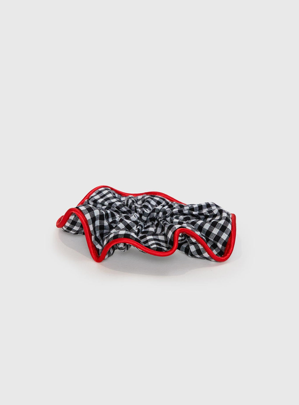 Every Second Scrunchie Black Gingham — Hair Accessories