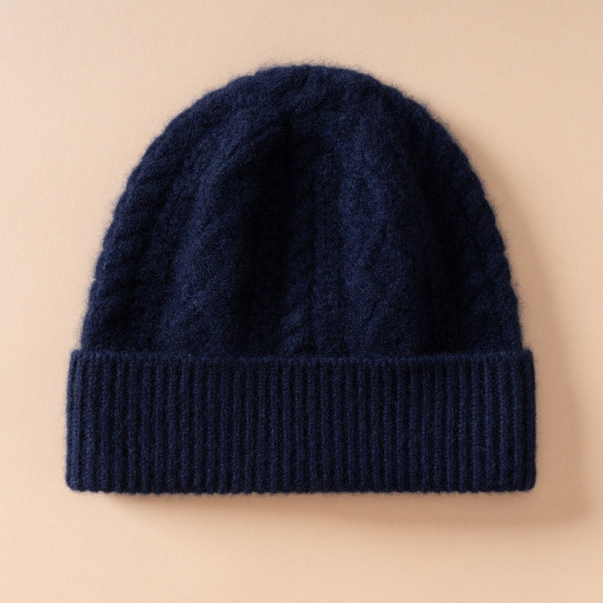 Thick-Knit Cashmere Beanie
