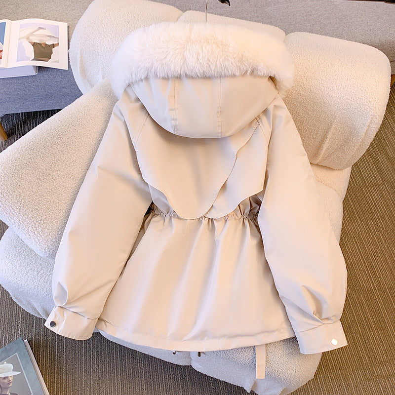 Women's Cinched-Waist Padded Parka