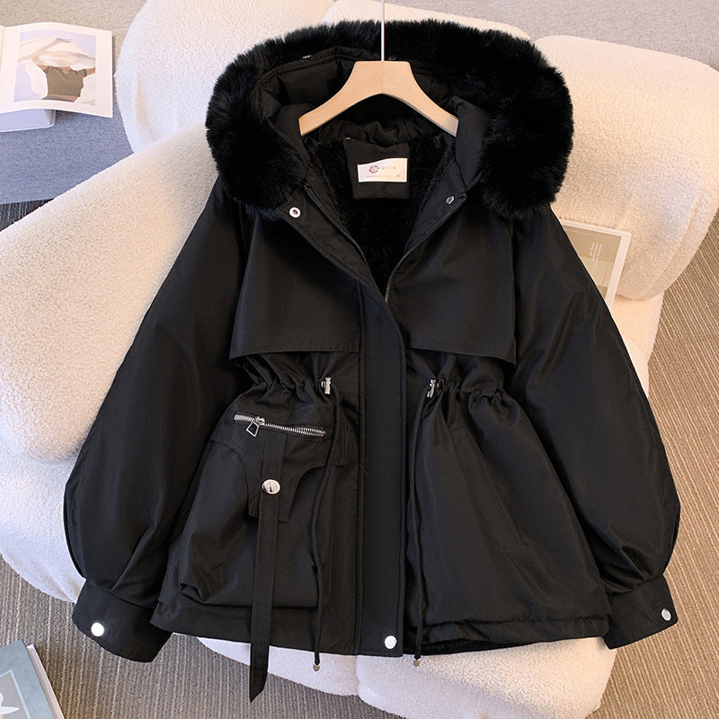 Women's Cinched-Waist Padded Parka