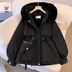 Women's Cinched-Waist Padded Parka