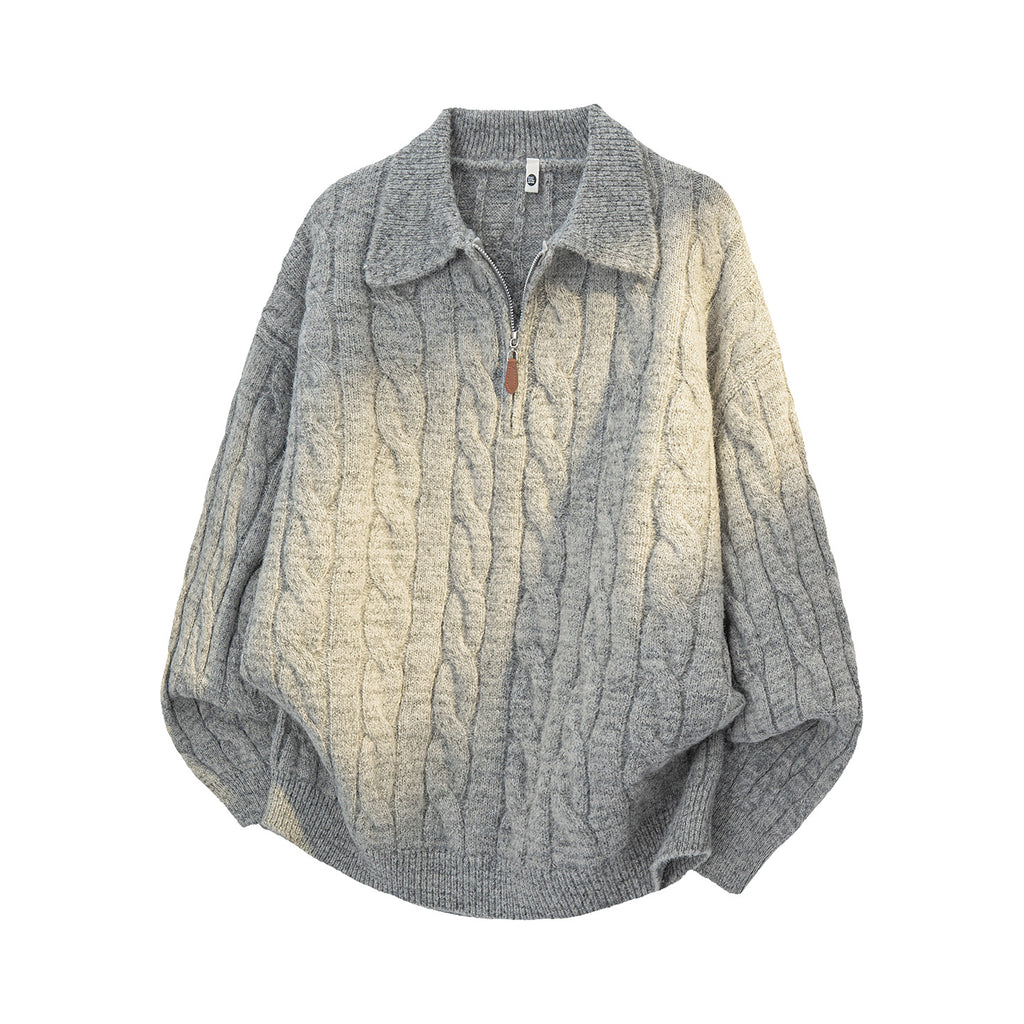 Women's Cable-Knit Quarter-Zip Sweater