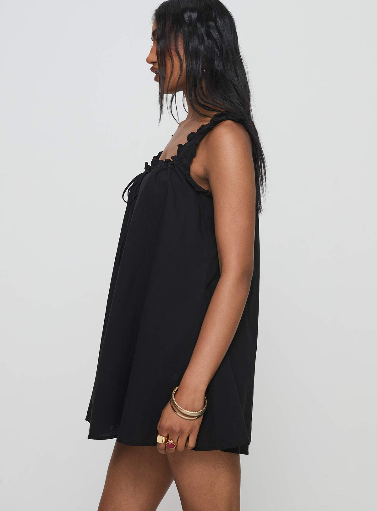 Women's Swing Mini Dress Black — Dress