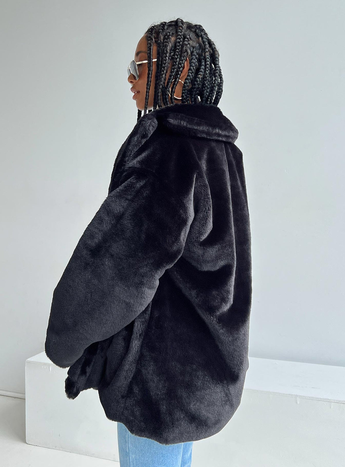 Women's Dune Faux Fur Jacket Black
