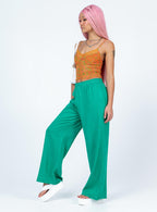 Women's Louis Linen Blend Pants Green