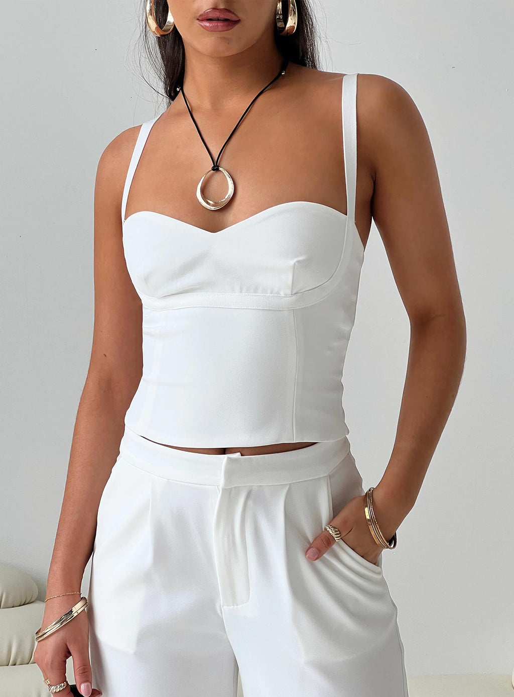Women's Briana Set White