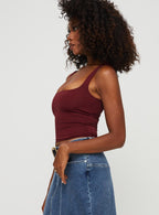 Women's Back In Time Top Wine