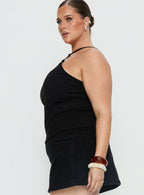 Women's Teyla Ring Detail Top Black Curve