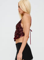 Women's Rosaton Top Dark Red