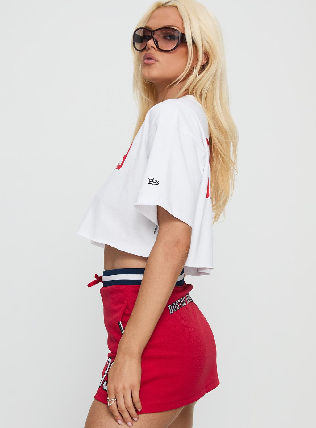Women's Boston University Track Top White