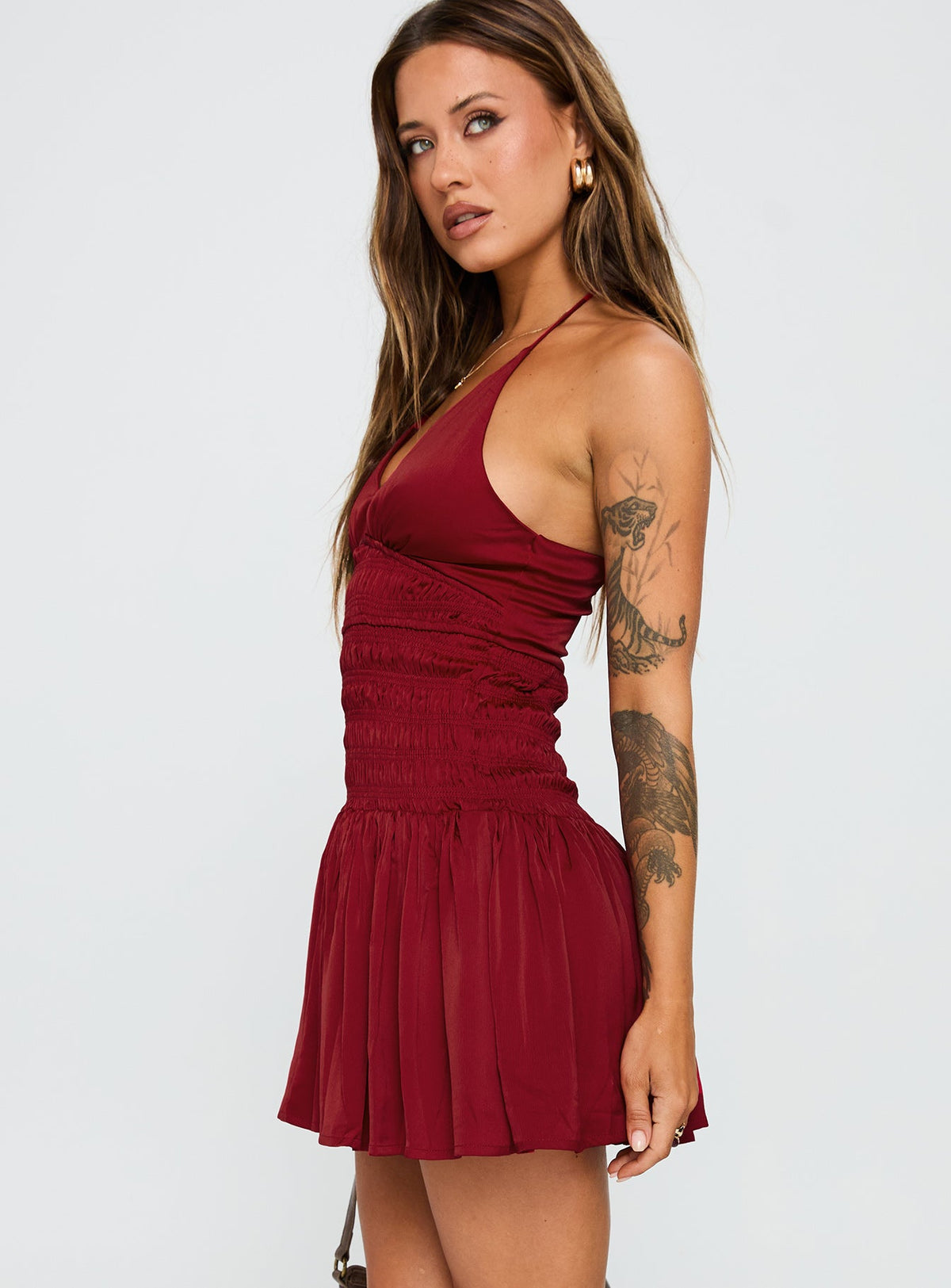 Women's Mariachi Mini Dress Red — Dress