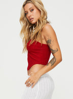 Women's Mani Top Red
