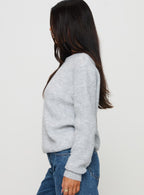 Women's Abrams Rib Knit Crew Sweater Grey Marle