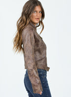 Women's Bella Moto Jacket Chocolate