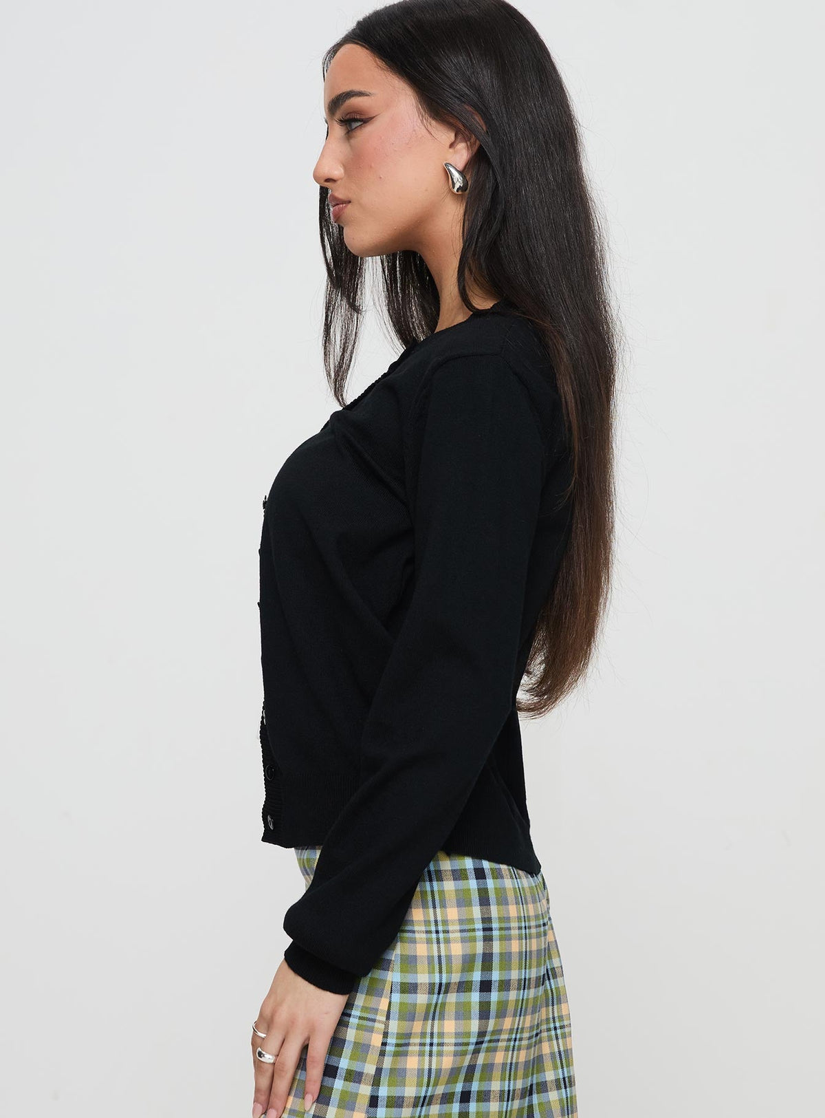 Women's Capeside Knit Cardigan Black — Sweater