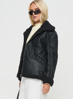 Women's Jadu Shearling Jacket Black