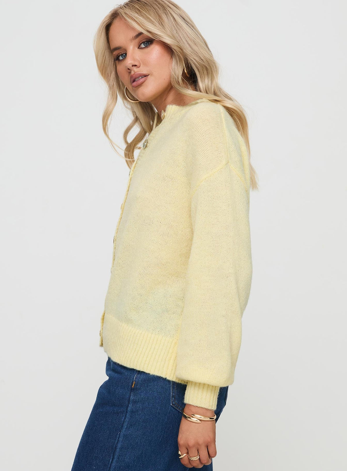 Women's Sunbeam Cardigan Yellow — Sweater