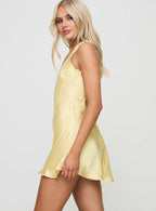 Women's Sama Mini Dress Yellow — Dress