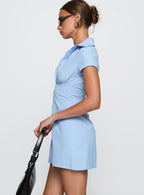 Women's Motley Mini Dress Blue Stripe — Dress