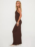 Women's Spicy Maxi Dress Chocolate — Dress