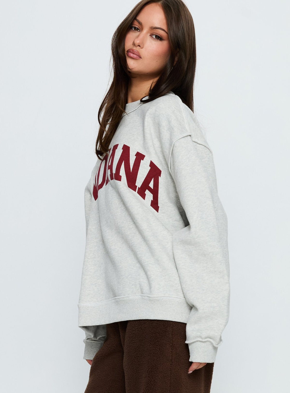 Women's When In Indiana Jumper Grey — Sweater