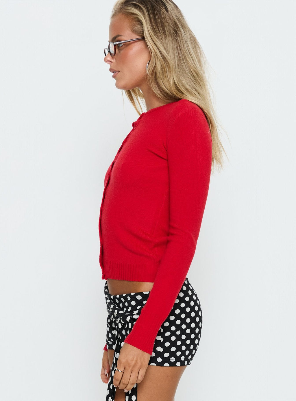 Women's Lauraine Cardigan Red — Sweater