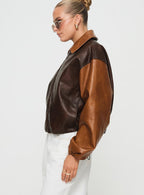 Women's Nirvana Bomber Jacket Chocolate