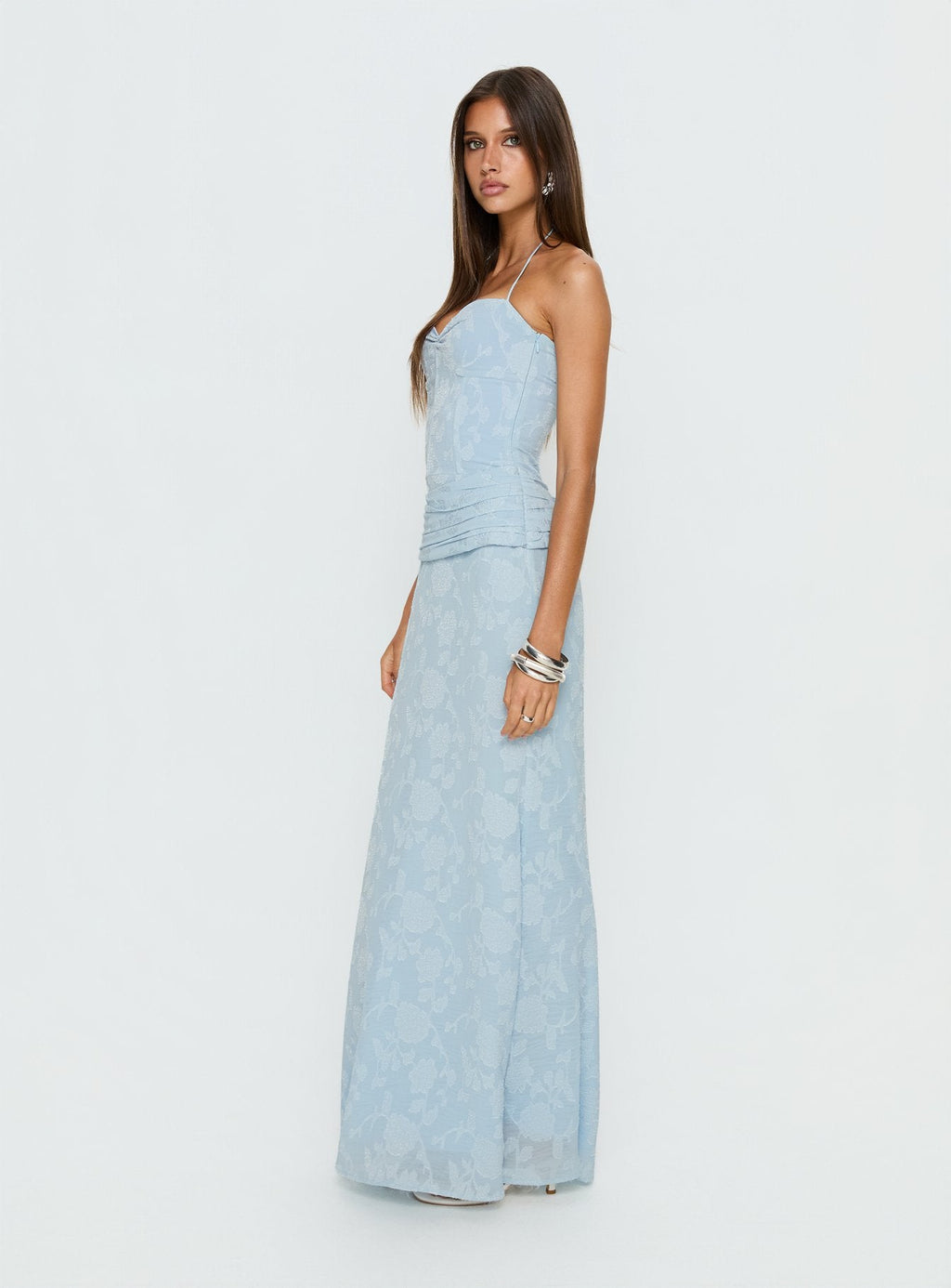 Women's Love from Portofino Corset Maxi Dress Blue — Dress