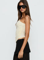 Women's Majira One Shoulder Slouch Top Cream